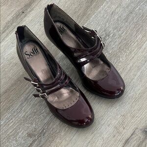 Sofft Women's Burgundy Mary Jane Shoes